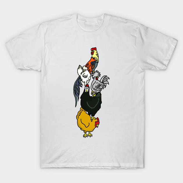 Chicken Friends T-Shirt by imphavok